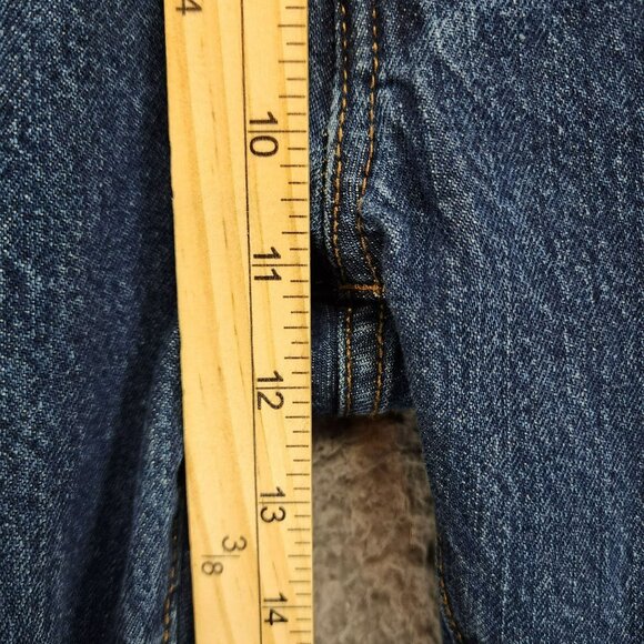 Levis Jeans Mens 38x29 501 Med Wash Cotton Mid Rise Button Fly Classic Straight - Picture 6 of 16